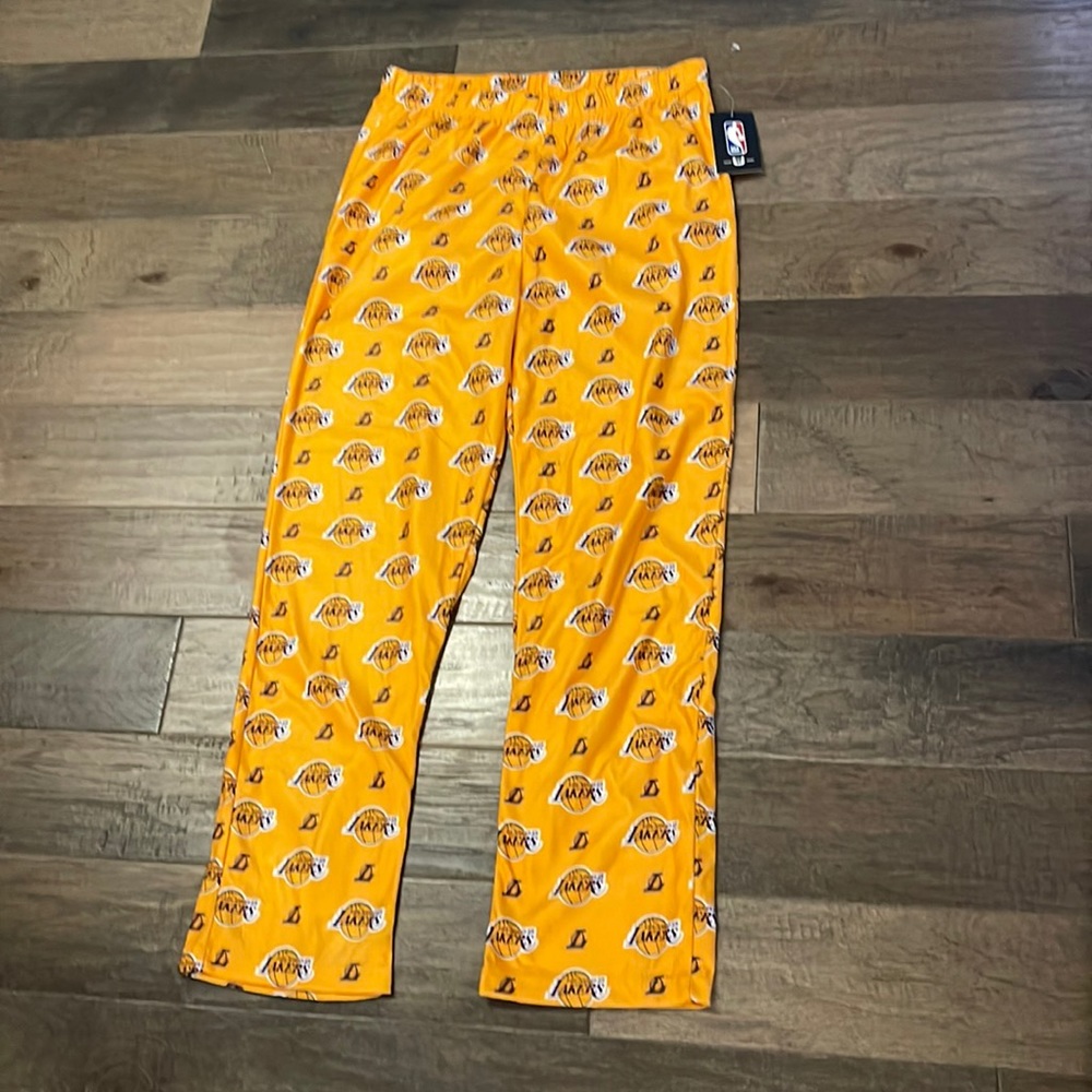 NWT! Lakers Fleece PJ Pants, size M